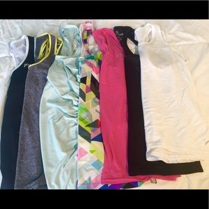 Lot 7 womens medium active tops